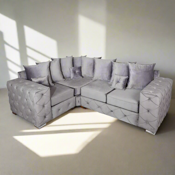 Ashton L Shape Sofa - Grey/1c2/Scatterback