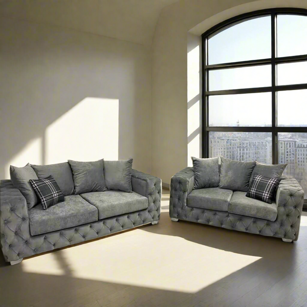 Ashton 3 + 2 sofa set - Grey