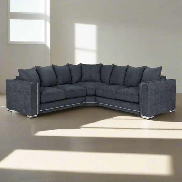 Bentley Corner Sofa - Dark Grey/Scatterback