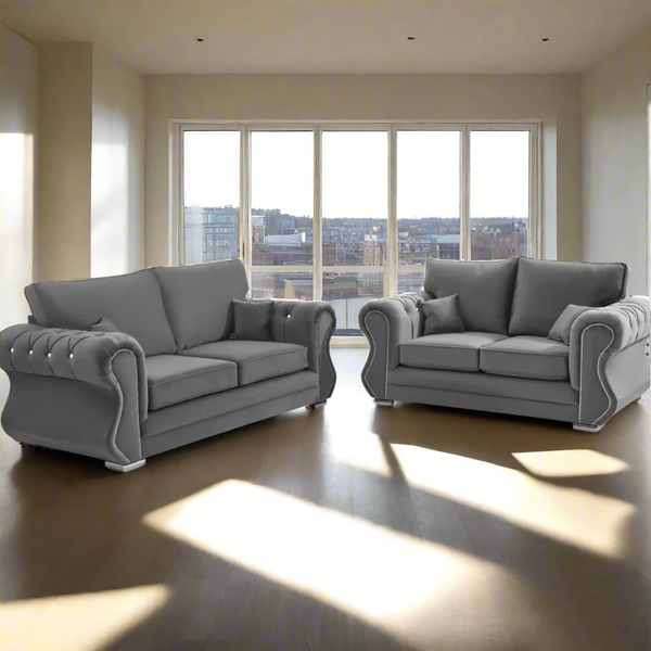 Falcon 3 + 2 sofa set - Plush Grey