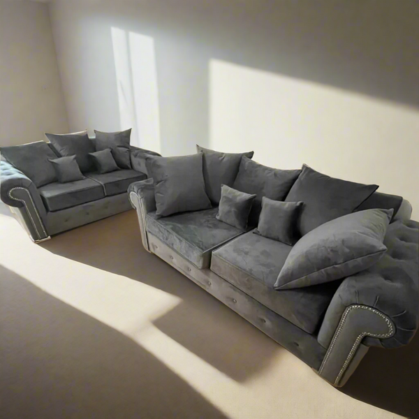 Olympia 3 + 2 Sofa Set - Grey/Scatterback