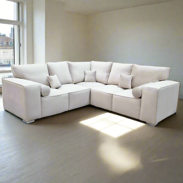 Sloane Corner Sofa - Cream/Fullback